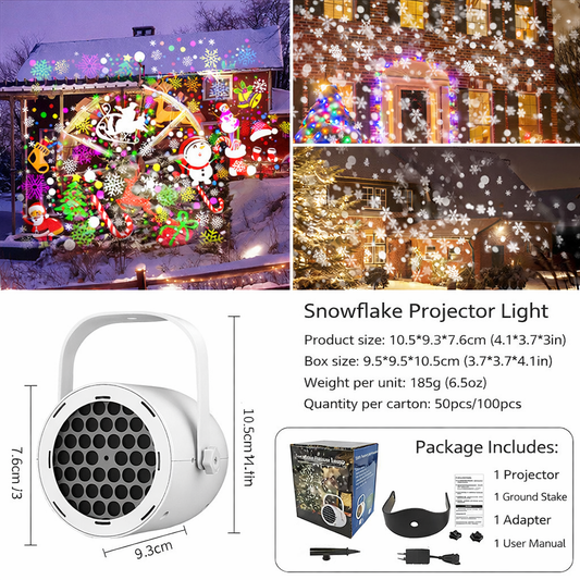 LED Snowflake Projection Lamp